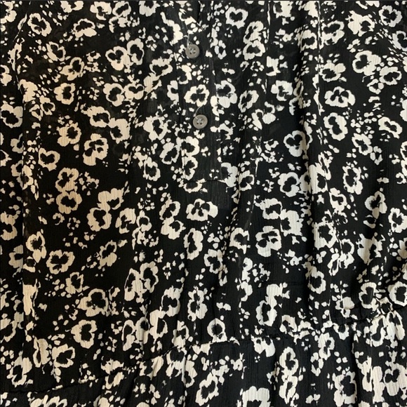 J. Crew Mercantile Black White Floral Dress - Picture 6 of 7